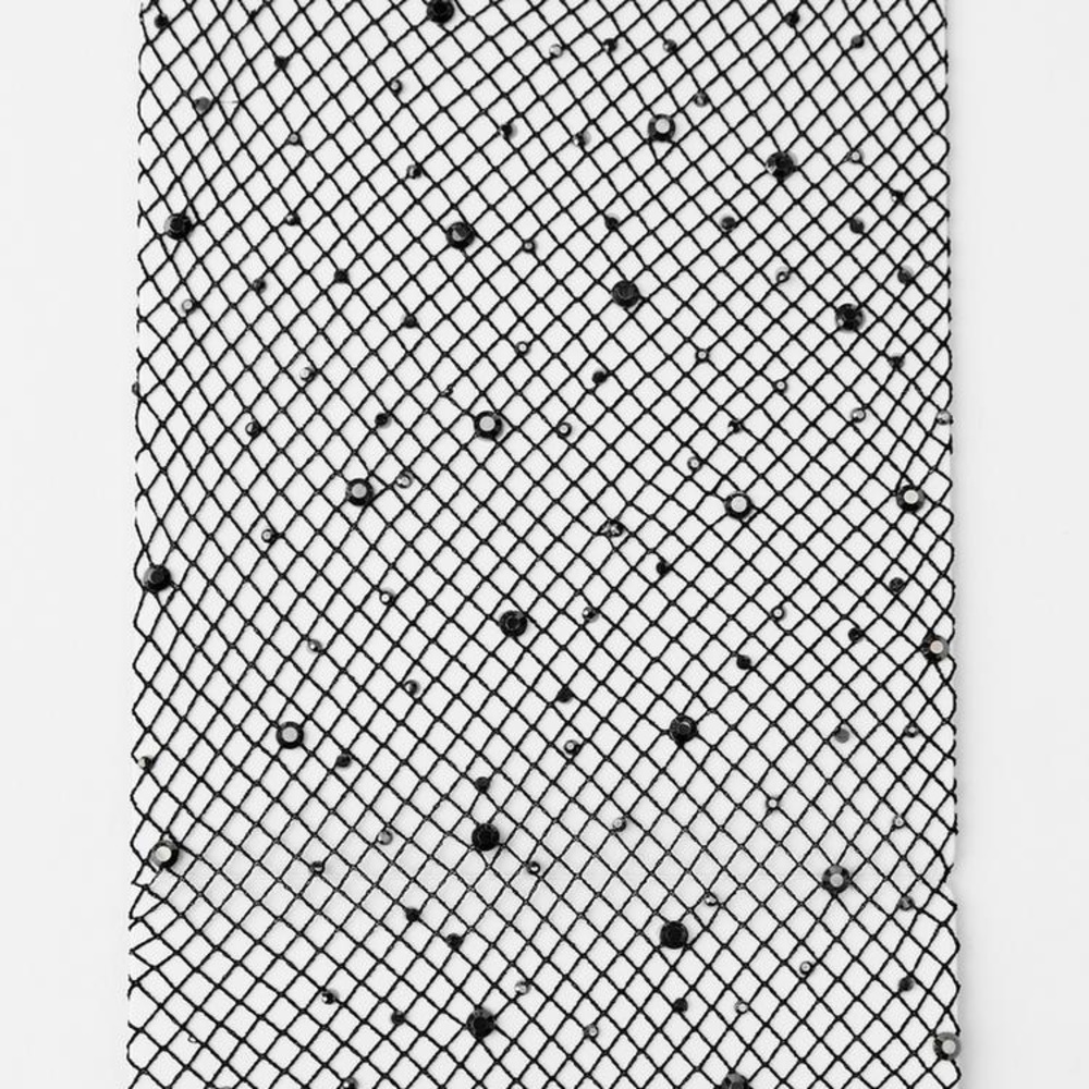 ZARA Bloggers Fav Rhinestone Fishnet Tights - Picture 6 of 14